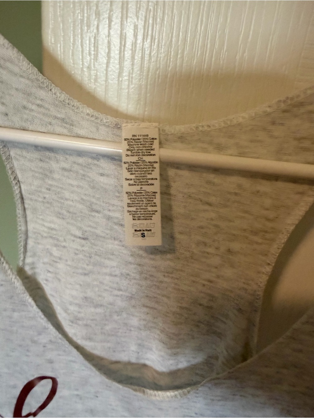 Amazon Grey Racerback Tank with Rose Gold Script - Picture 2 of 4